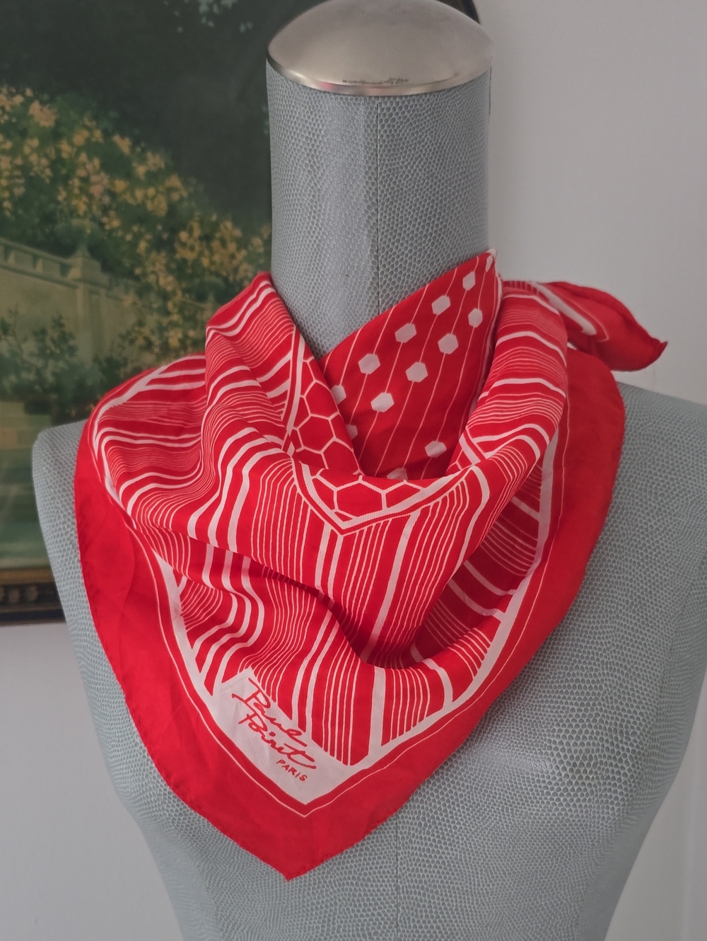 Paul Poiret Paris | Red Acetate Scarf
